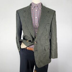 VTG John Alexander HartMarx Men's Sport Coat Blazer Two Button Tweed Wool 42S